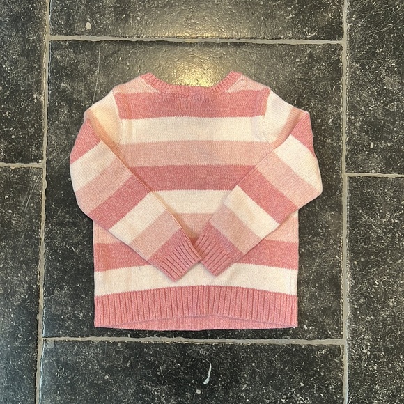 Pink Girl’s Gap Striped Sweater - Picture 2 of 2